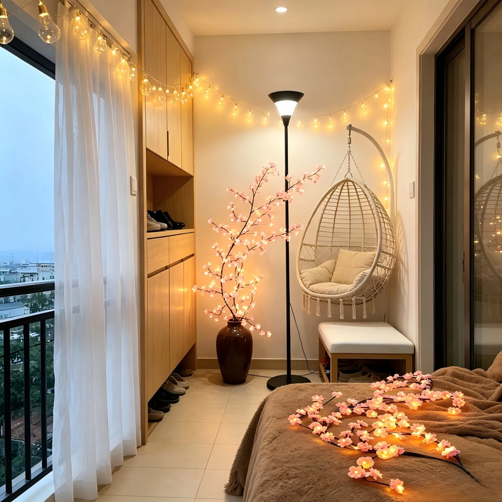 Cherry Blossom Branch Lights – Warm White, 72–144 LEDs