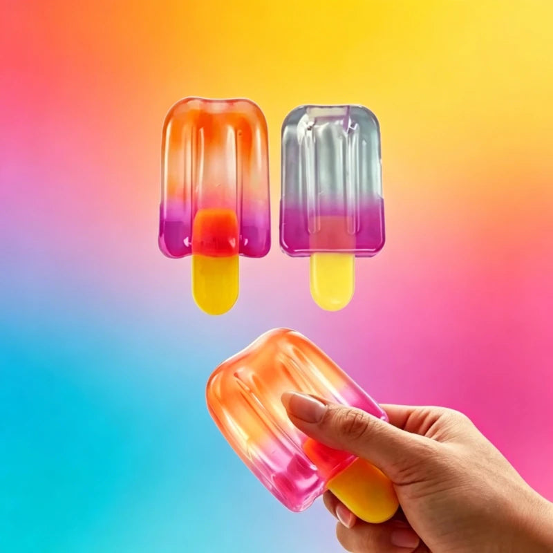 Ice Pop Squishy Squeeze Toy – 1 or 2 Pieces