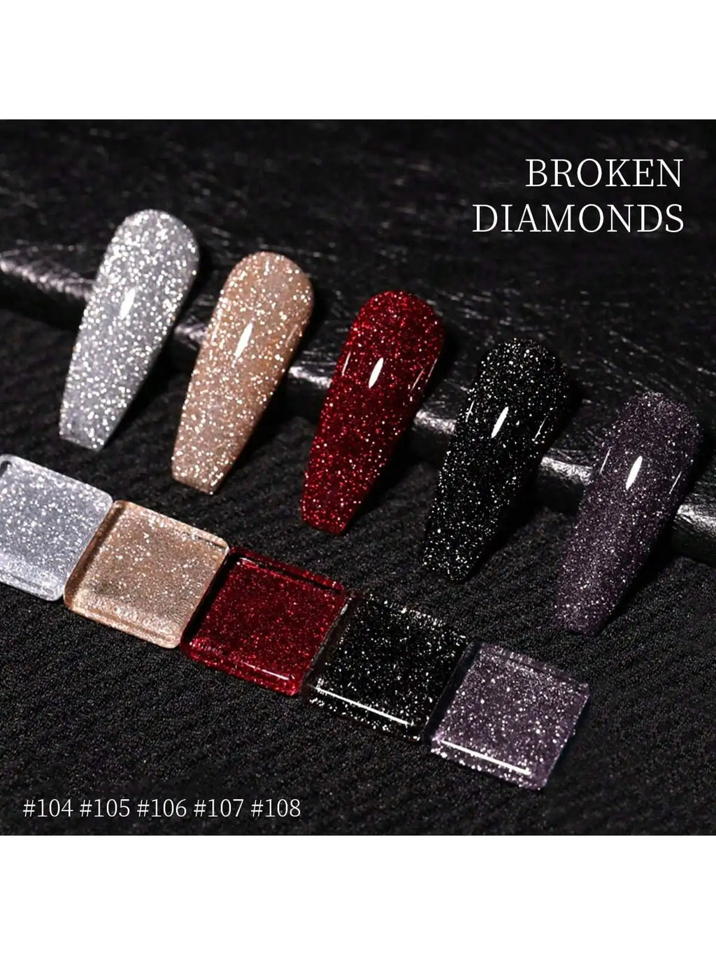 Broken Diamond Reflective Glitter Gel Nail Polish