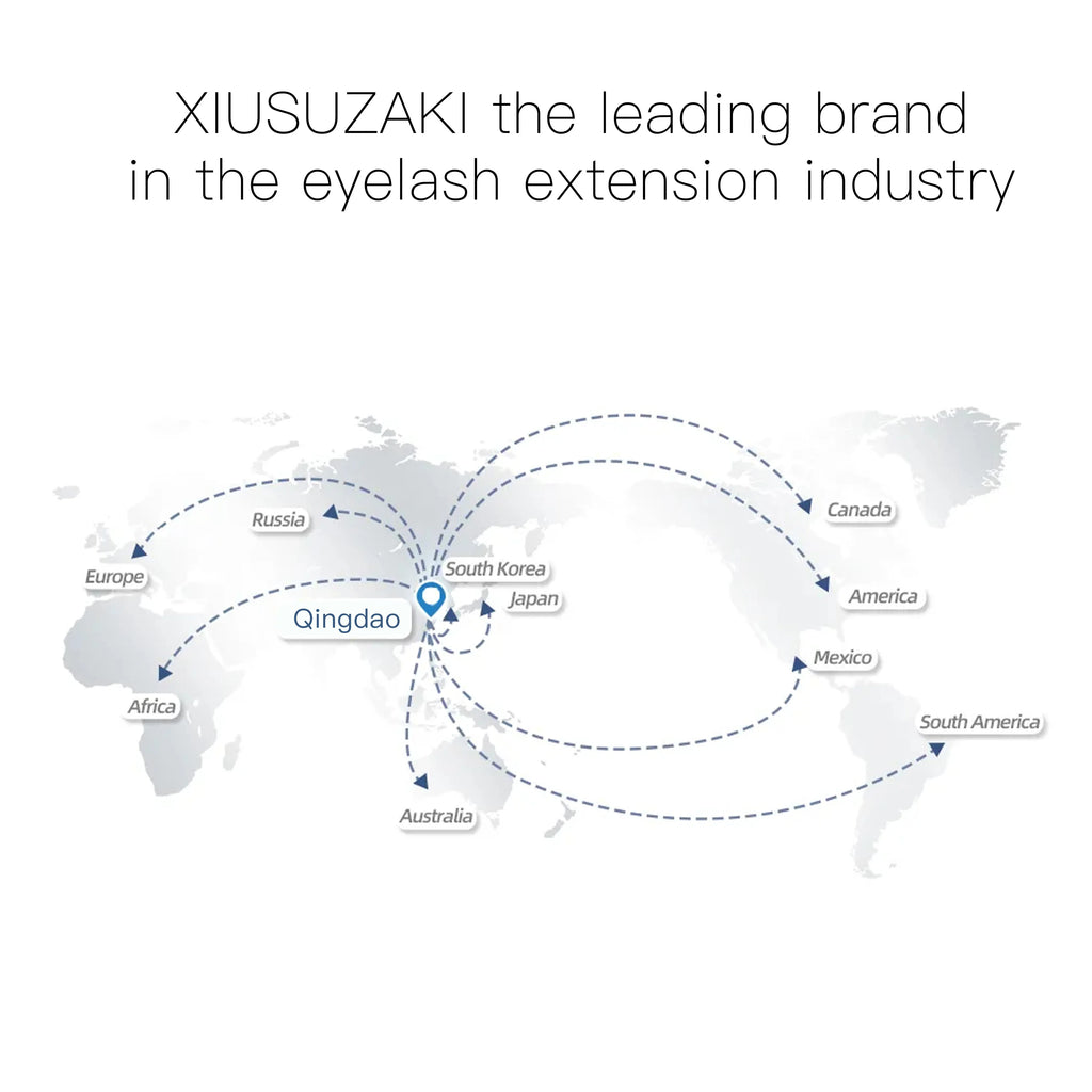 XIUSUZAKI Lash Extension Adhesive – Black, Clear & UV Options, 6 mL