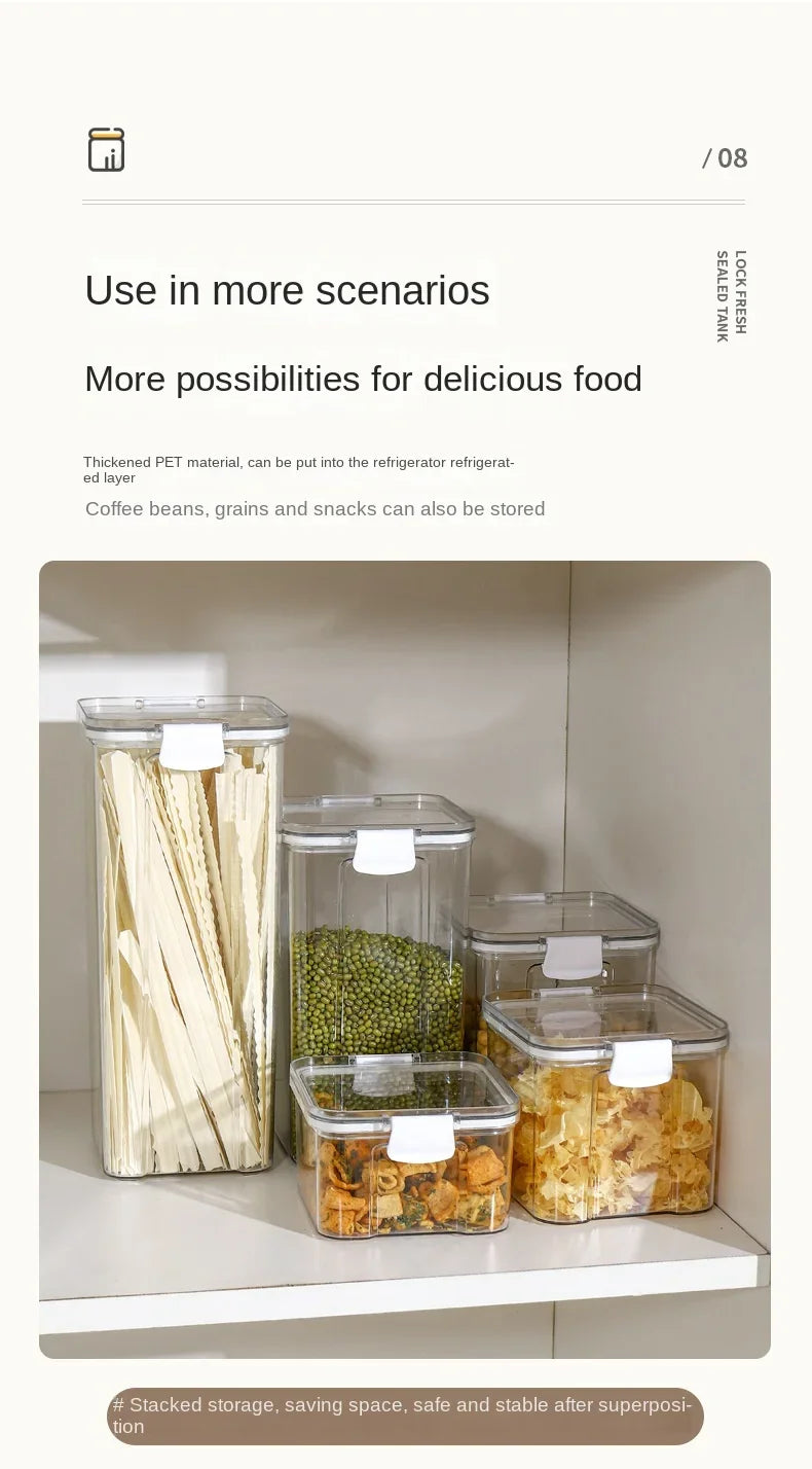 Clear Airtight Food Storage Container with Lid