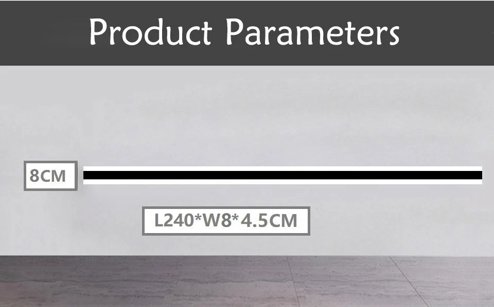 Modern Outdoor LED Wall Lamp – IP65 Waterproof, Dimmable, Multiple Sizes