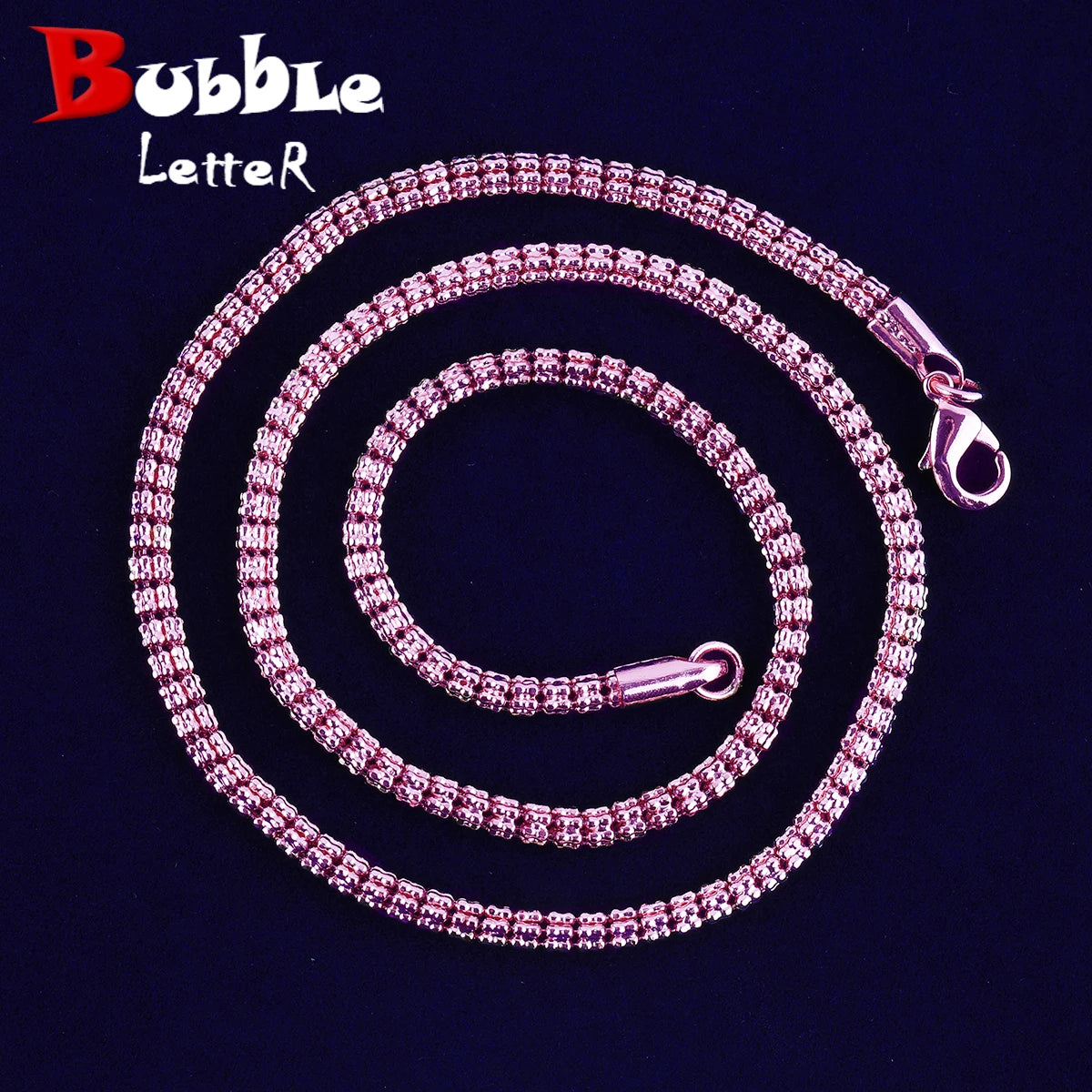 Textured Round-Link Chain Necklace