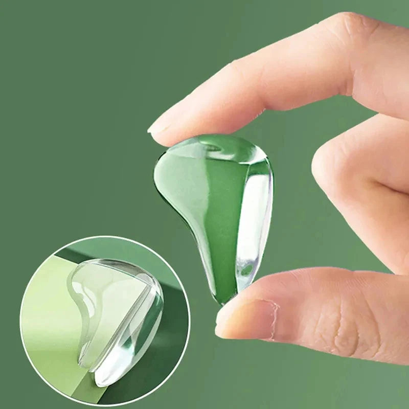 1-6pcs Transparent Table Corner Protector, Edge Sticker, Glass Corner Furniture, Silicone Corner Protector, Table Anti-Collision