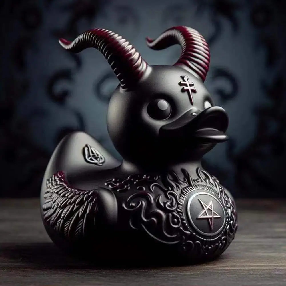 Duck Devil Duck Death Rock Duck Statue Car Styling Central Console Dashboard Auto Styling Decorative Home Desktop Decoration