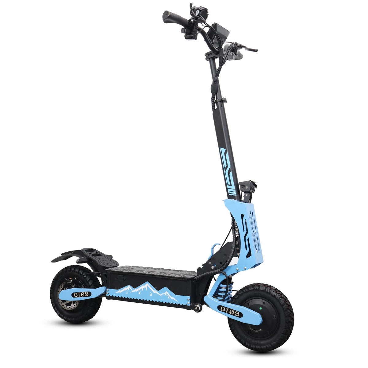Arwibon GT08 5600W Dual Motor Electric Scooter – 46 MPH Top Speed, 60V 27Ah, 11" Off-Road Tires, Foldable, CE Certified