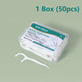 RUZOFO Disposable Dental Floss Picks with Storage Boxes