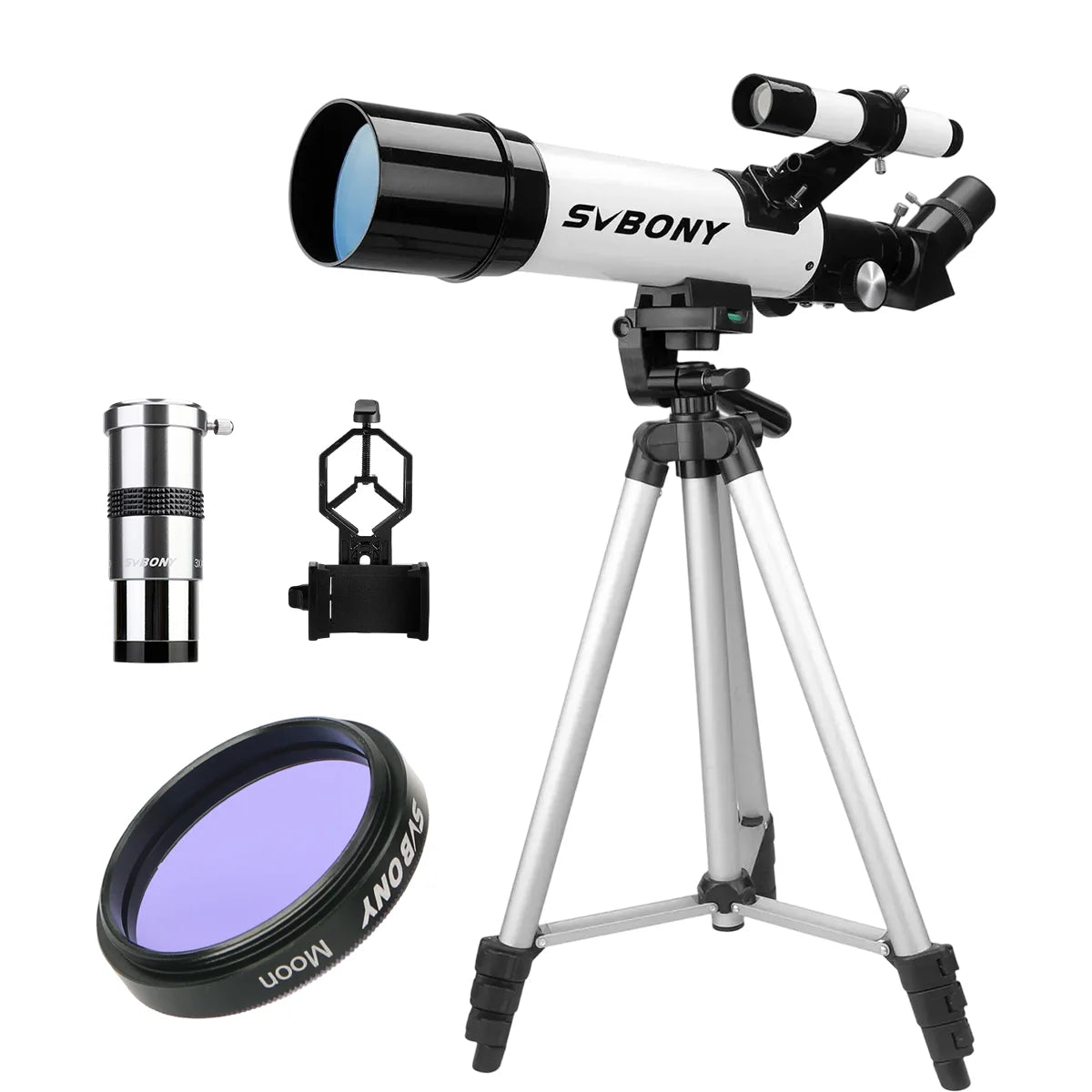 SVBONY SV501P Beginner Refractor Telescope – 60mm or 70mm