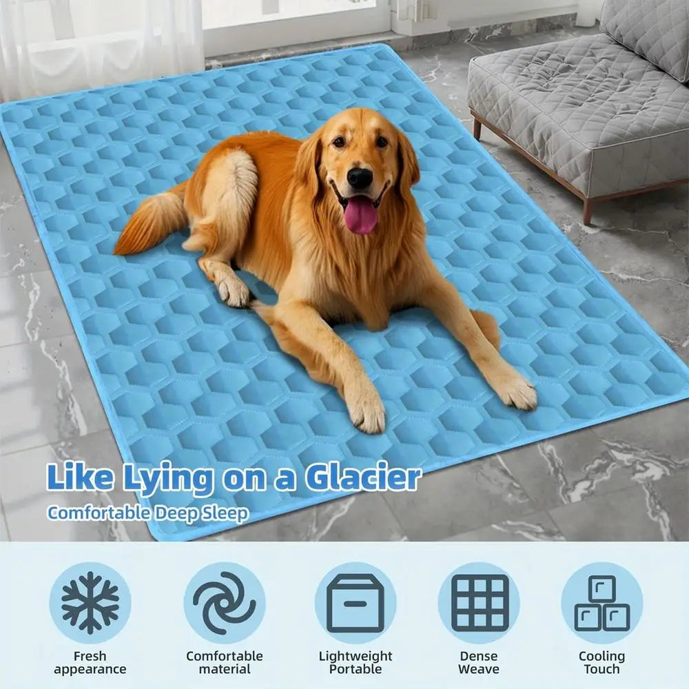 Pet Cooling Mat Summer Dog Cold Bed Extra Large For Small Big Dogs Pet Accessories Cat Durable Blanket Sofa Cat Ice Pad Blanket