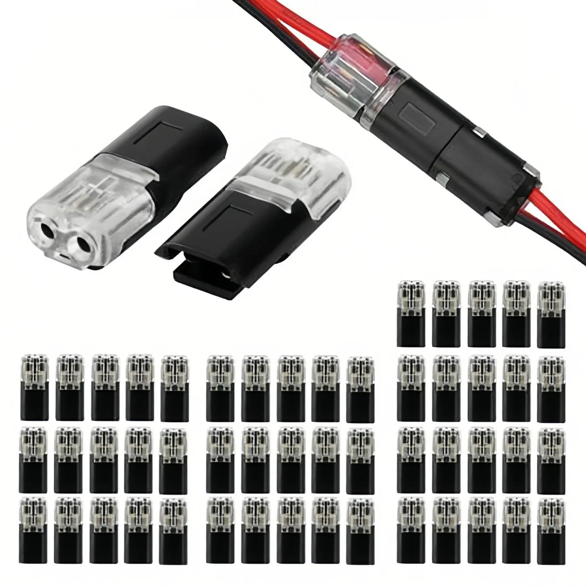 20/30/50PCS Quick Connection Cable Connector No Soldering Single Wire with Locking Plug-In Type Connection Replacement Tool