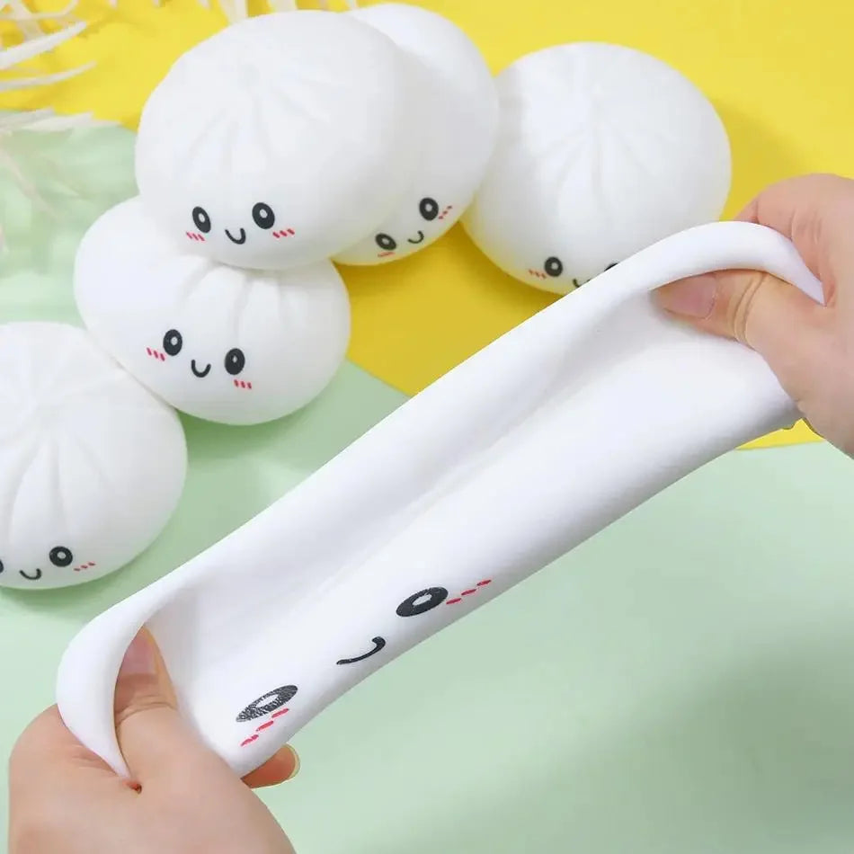 Dumpling Pressure Dumpling Squishies Cute Colorful Bun Toy Slow Rising Stress Relief Fidget Toy for Kids Adults Anti-Anxiety Toy