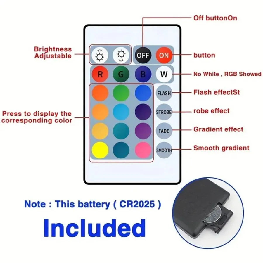 Bluetooth LED Strip Lights with App & Remote Control