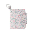 Mini Floral Coin Purse – Snap Card Holder with Key Ring, 4 Prints