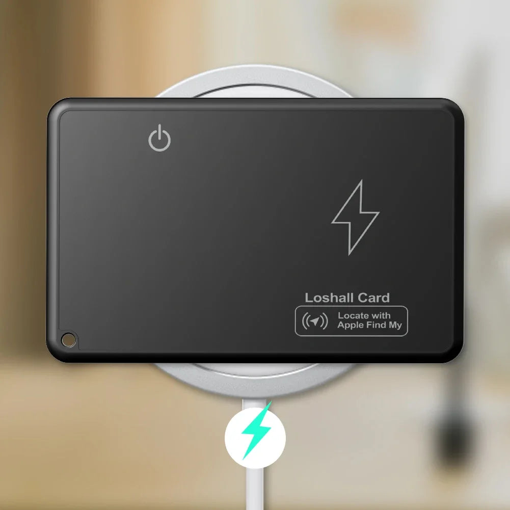 CD Wallet Charging Tracking Location Tracker Wireless  Card Waterproof GPS Locator Work with IOS Find My App Bluetooth Tracker