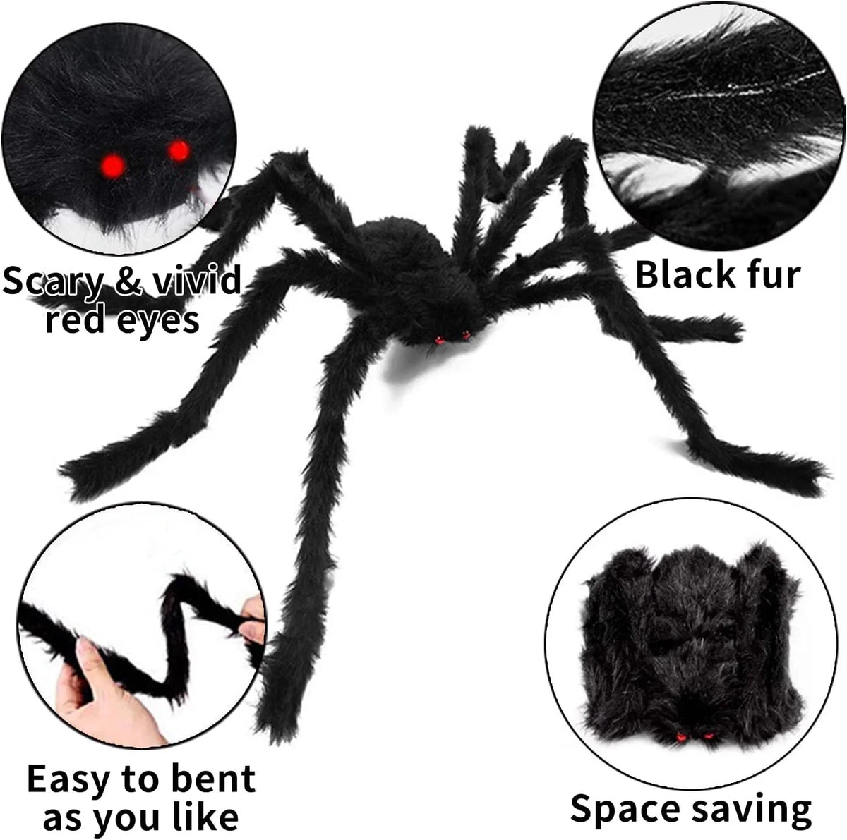 Halloween Spider & Web Decorations – Individual Options