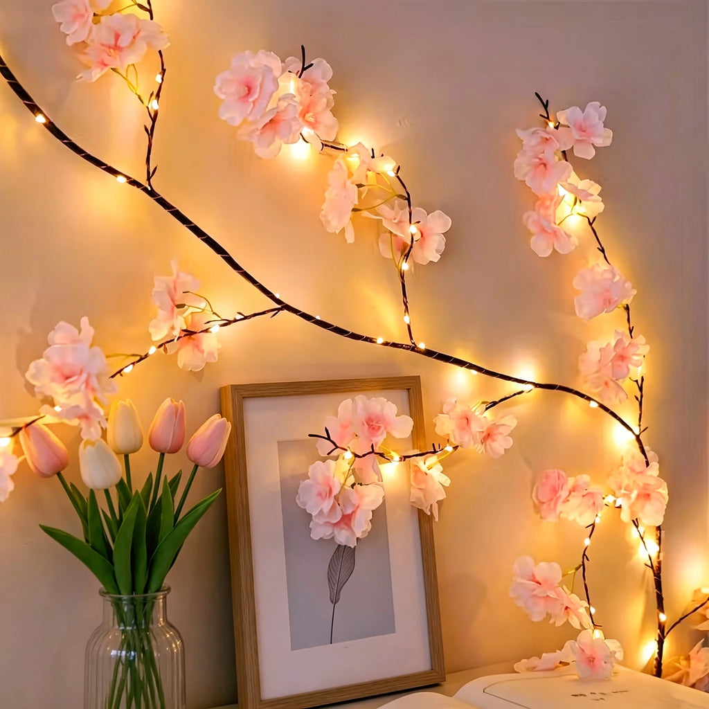 Cherry Blossom Branch Lights – Warm White, 72–144 LEDs