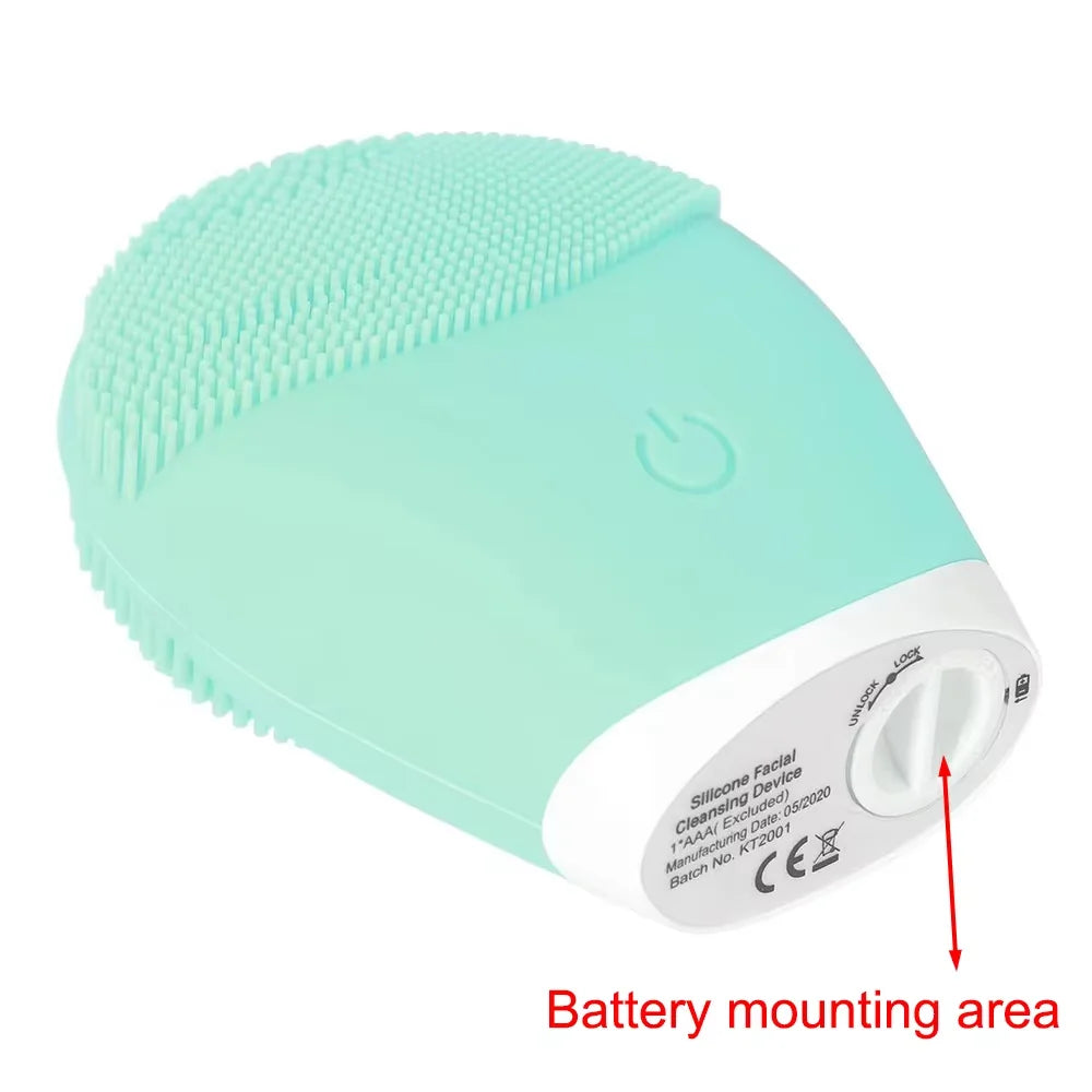 Electric Silicone Facial Cleansing Brush