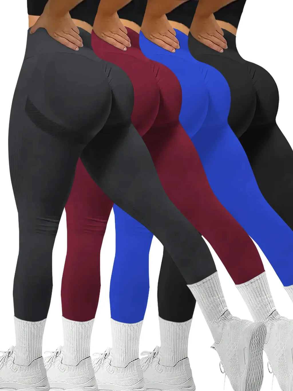 Women's High-Waisted Seamless Stretch Leggings
