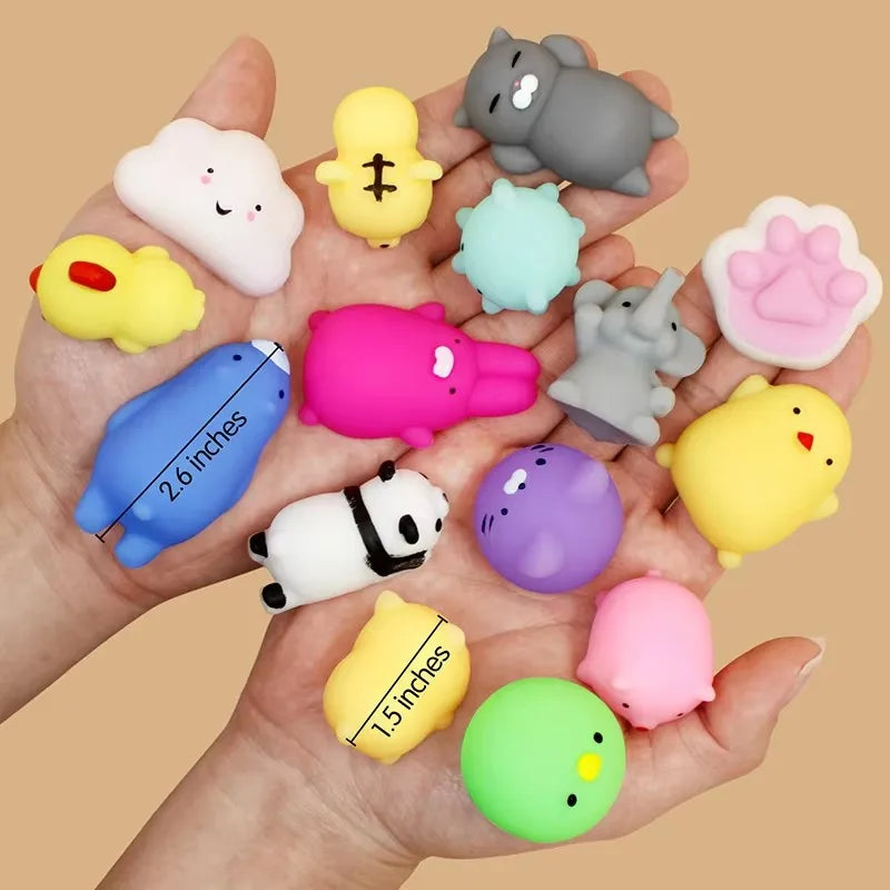 Mini Animal Squeeze Fidgets – Random 5–50 Piece Packs