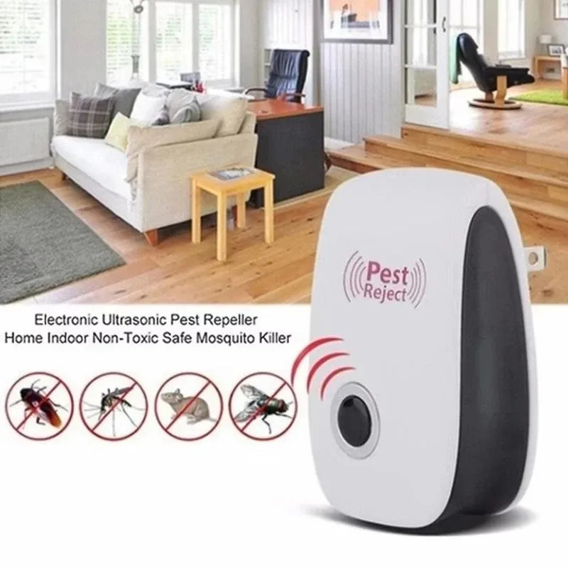 Powerful Ultrasonic Pest Repeller Safe Electronic Insect Control Effective Against Mosquitoes, Rats, Cockroaches & Family Pests