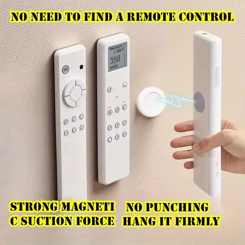 No-Drill Magnetic Remote Holders – White