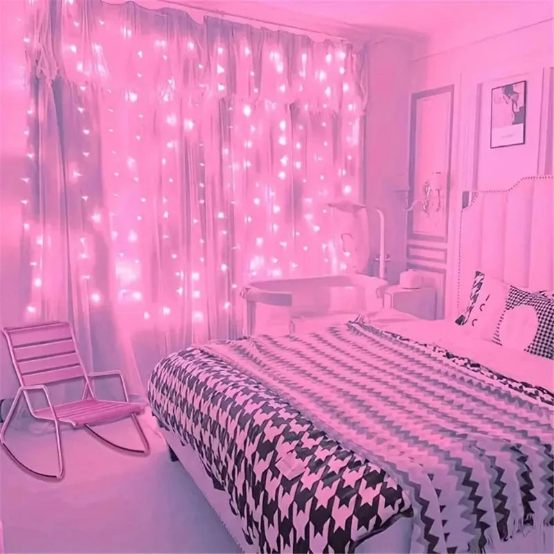 USB LED Curtain Lights with Remote – 3 Sizes