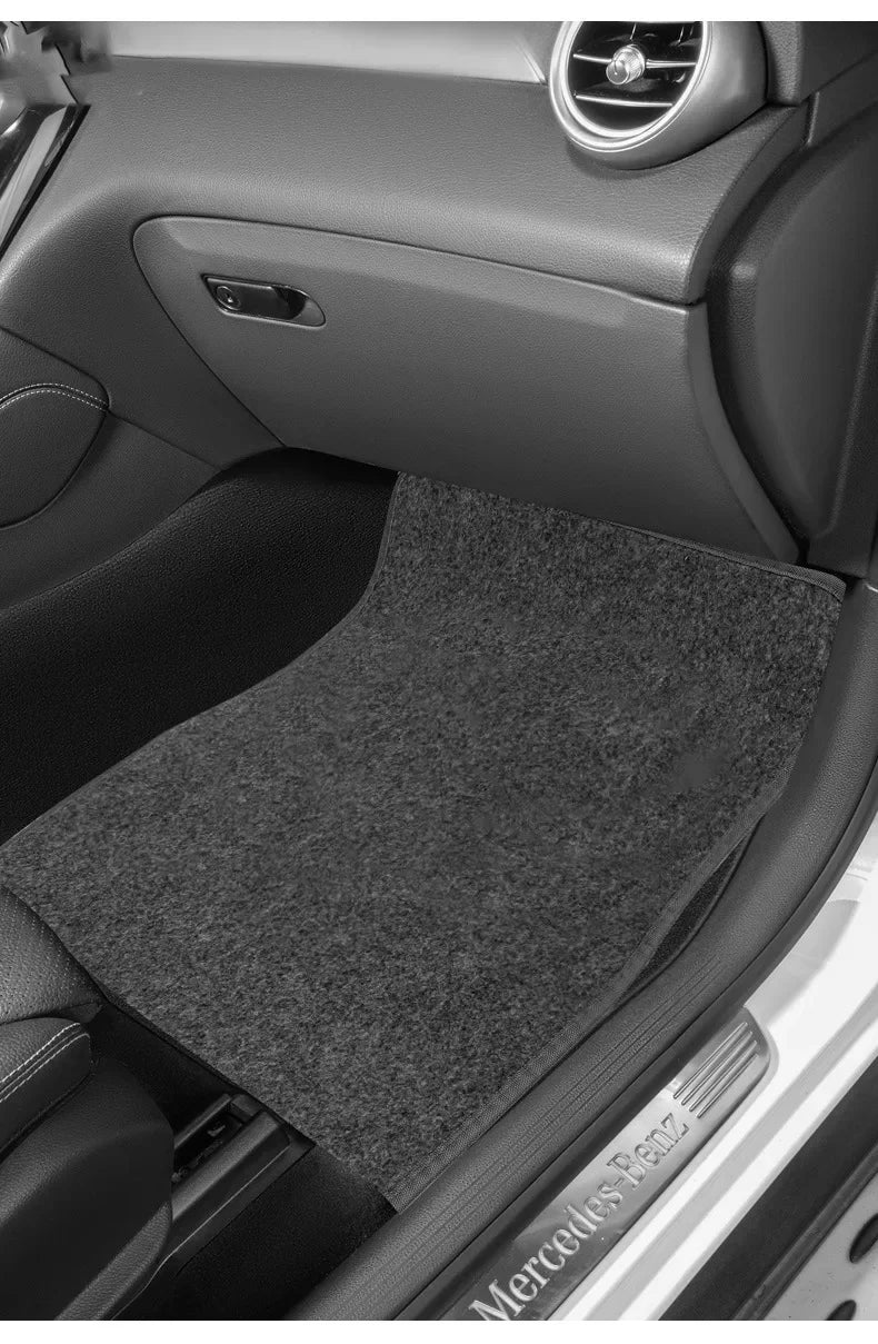 4-Piece Carpet Car Floor Mats – Front & Rear Set for Cars, SUVs & Vans