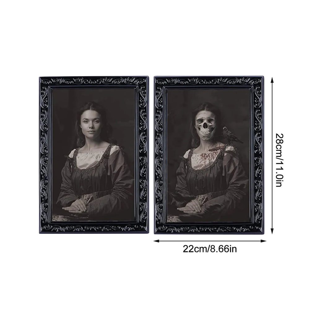 Halloween Face-Changing Portrait Decoration