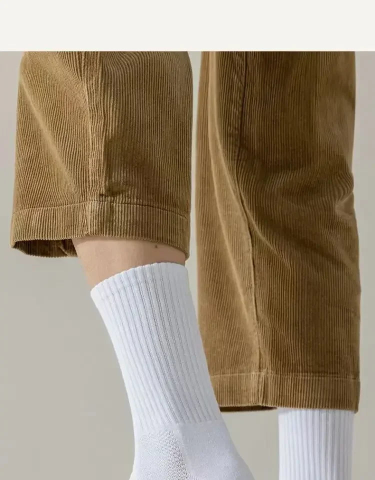 Men's Terry-Cushioned Sports Socks – 3 Heights, 1 or 4 Pairs