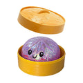 Bunte 6 Arten Glitter Knödel Squishy mit Box Knödel Sensorisches Quetschspielzeug zur Stresslinderung Spielzeuge