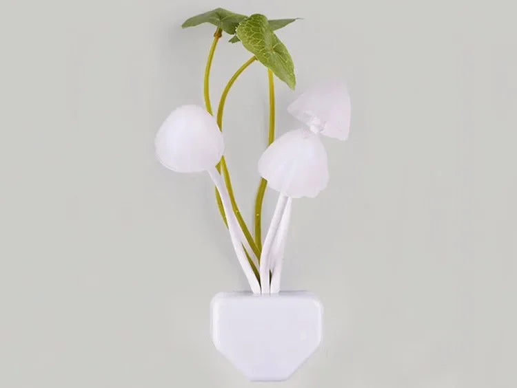 Mushroom LED Night Light – Plug-In Light Sensor Lamp, Colorful Glow, EU & US Plug