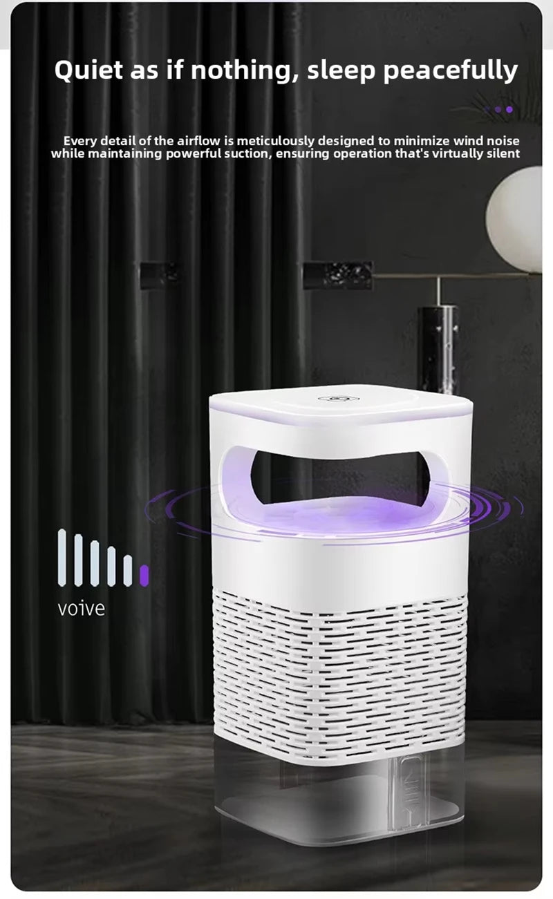 Mosquito Killer Lamp Electronic LED Light Trap USB Fly Bug Mosquito Repeller Upgraded Inhalation Fly Killer Ultra Quiet for Home