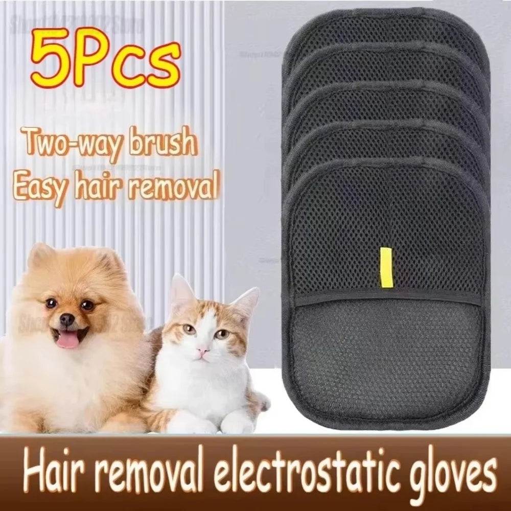 Pet Hair Cleaning And Collection Gloves Pet Double-sided Multi-functional Beauty Glove Tool Reduce The Pressure Of Pet Ownership