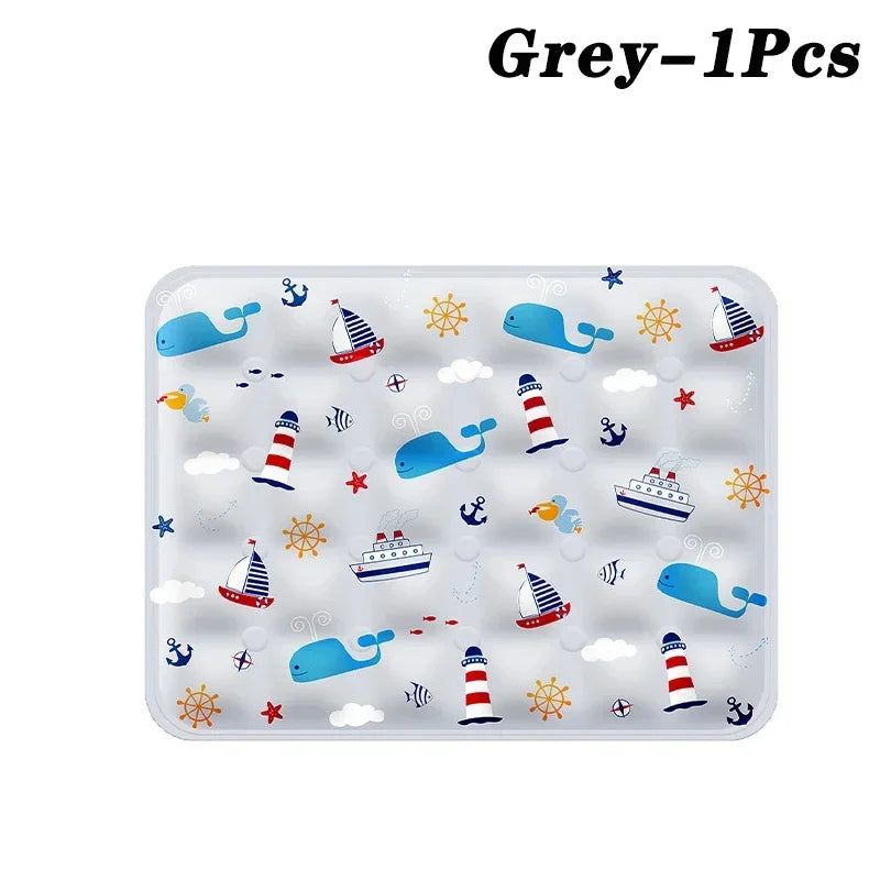 Large Pet Cooling Mat for Summer Heat Relief Reusable Breathable Gel Freeze Panel for Dogs Cats Indoor Outdoor Crate Bed