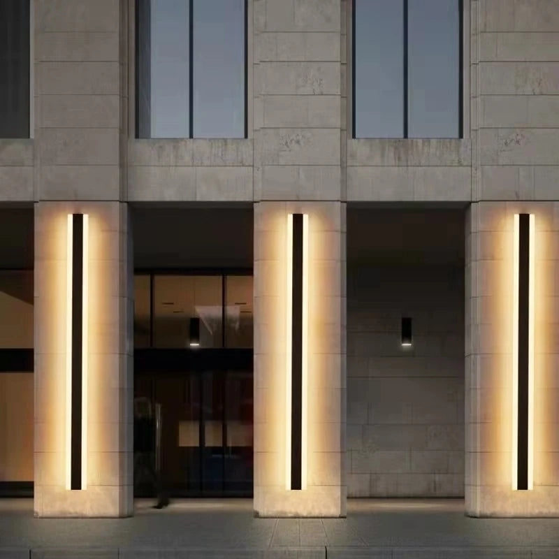 Modern Outdoor LED Wall Lamp – IP65 Waterproof, Dimmable, Multiple Sizes