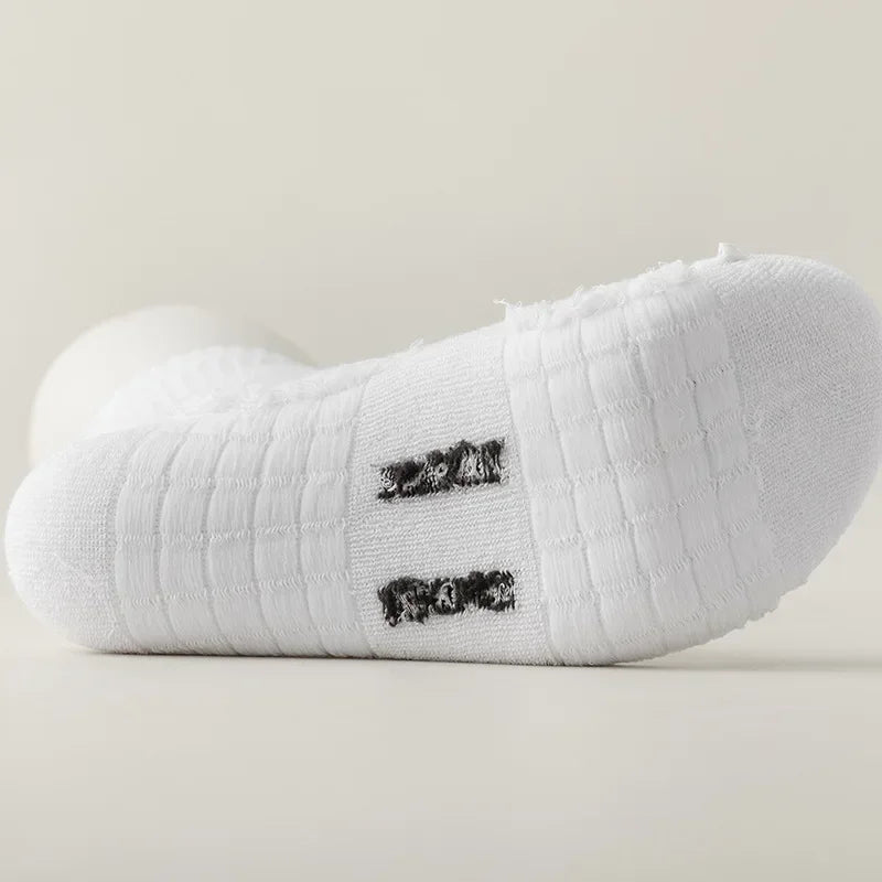 Men's Terry-Cushioned Sports Socks – 3 Heights, 1 or 4 Pairs