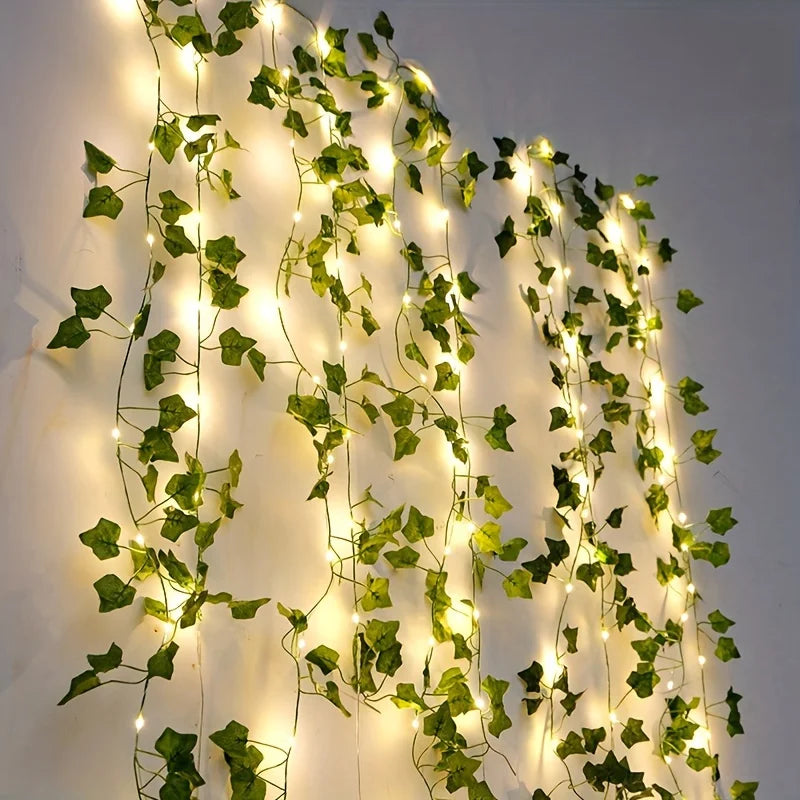 5M 50LED Rose Vine String Lights Solar Powered Artificial Flower Fairy Light for Garden Patio Bedroom Wedding Christmas Decor
