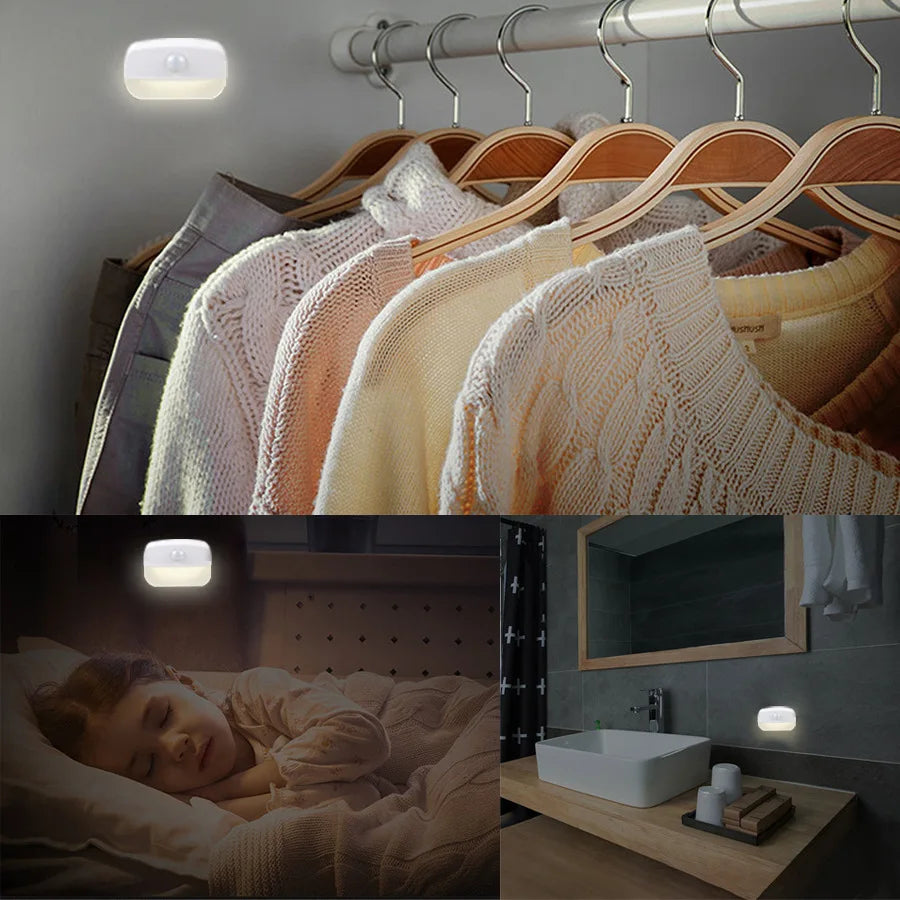 Plug-In Motion-Sensor LED Night Light – US or EU Plug