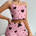 Women’s Spaghetti-Strap Pajamas with Shorts