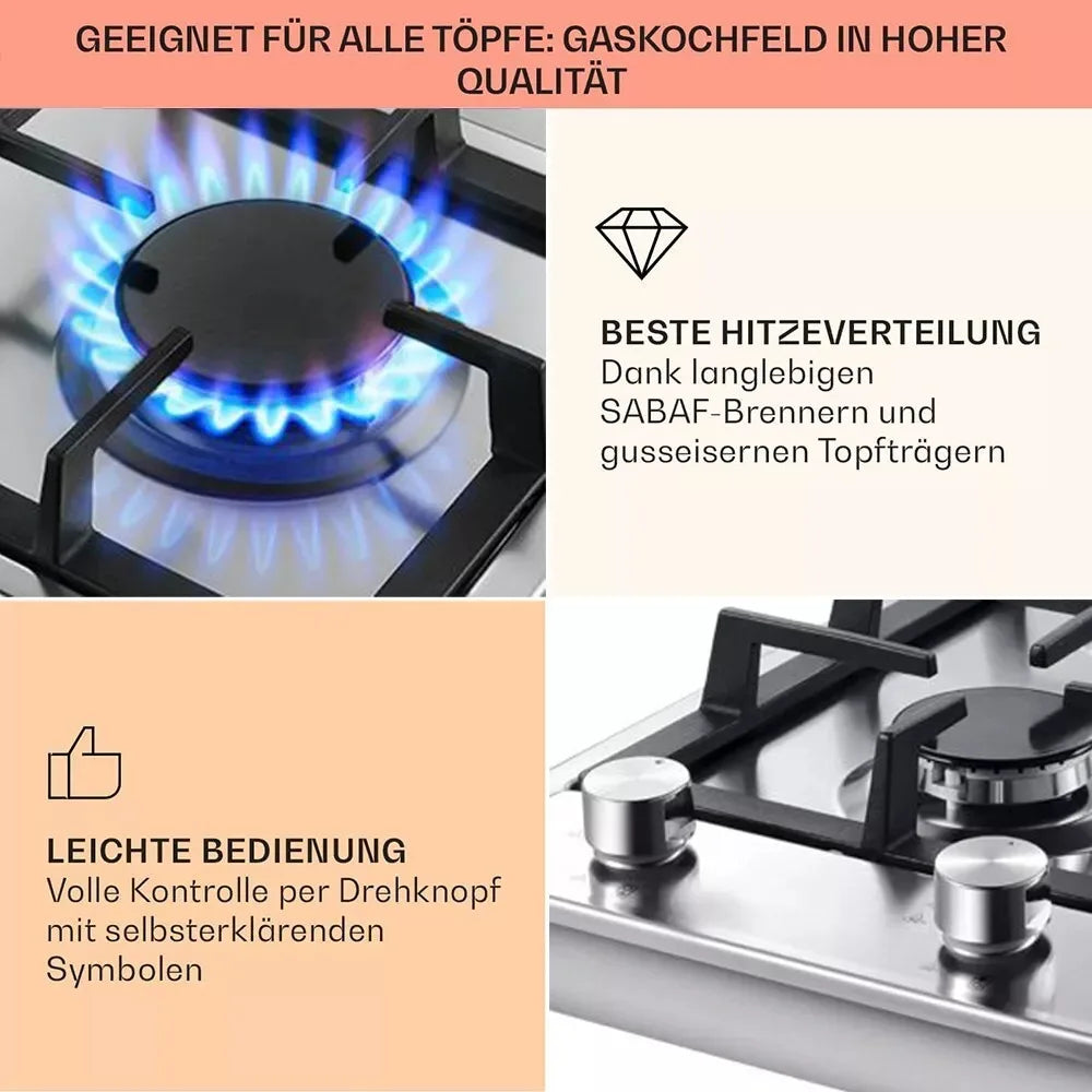 TopStrong 2-Burner Gas Cooktop – EU Model