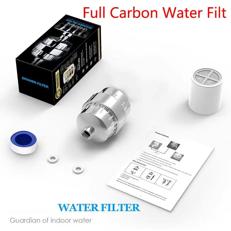 Shower Water Filter & Replacement Cartridges – Carbon, 15 & 20 Stage Options