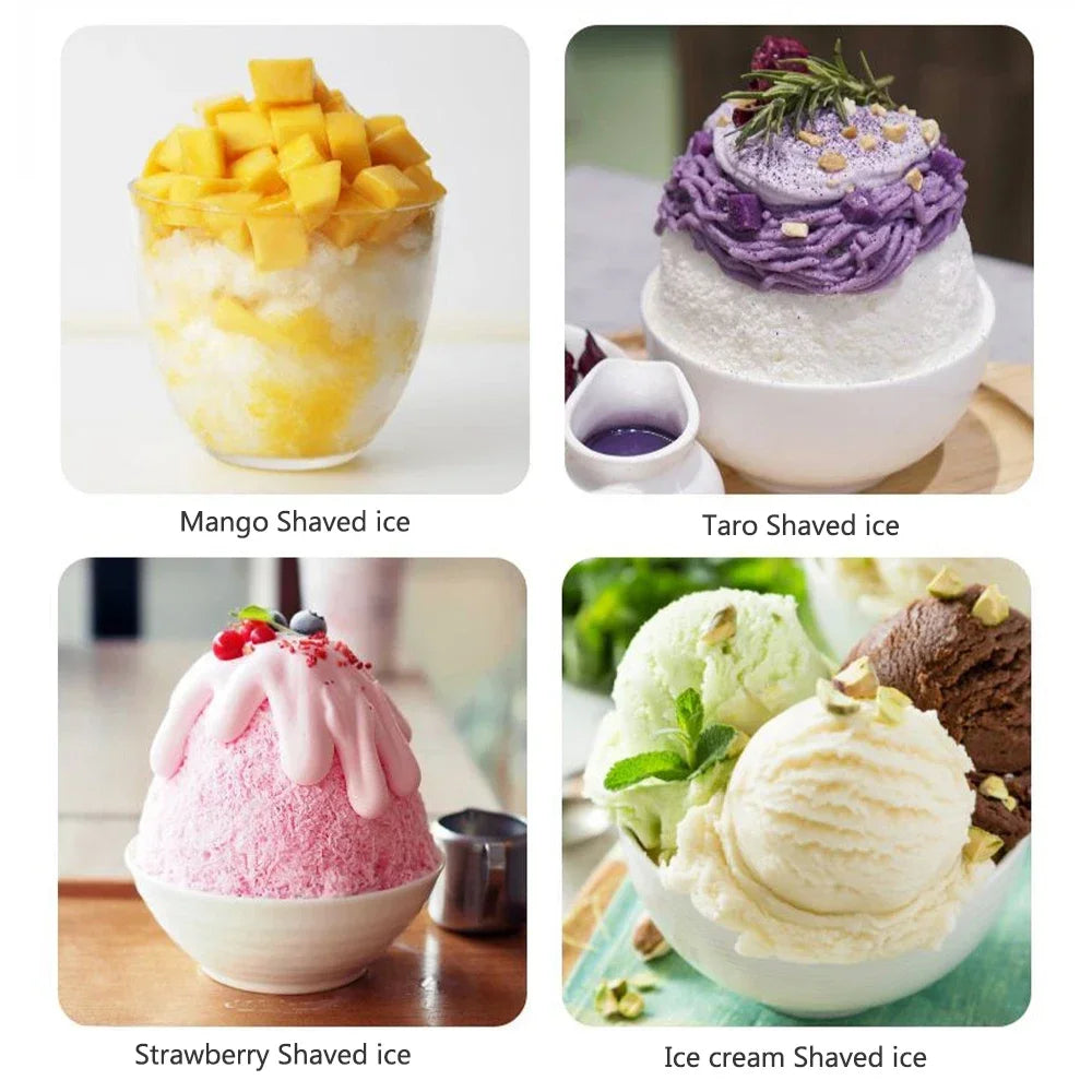 Manual Hand-Crank Ice Crusher – Portable Shaved Ice & Smoothie Maker, Non-Slip Base, Easy to Clean