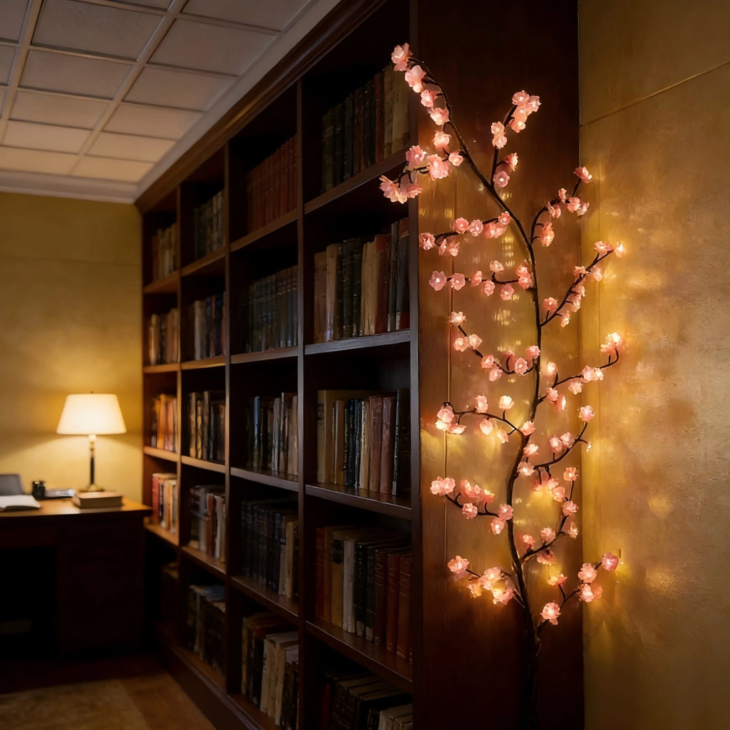 Cherry Blossom Branch Lights – Warm White, 72–144 LEDs
