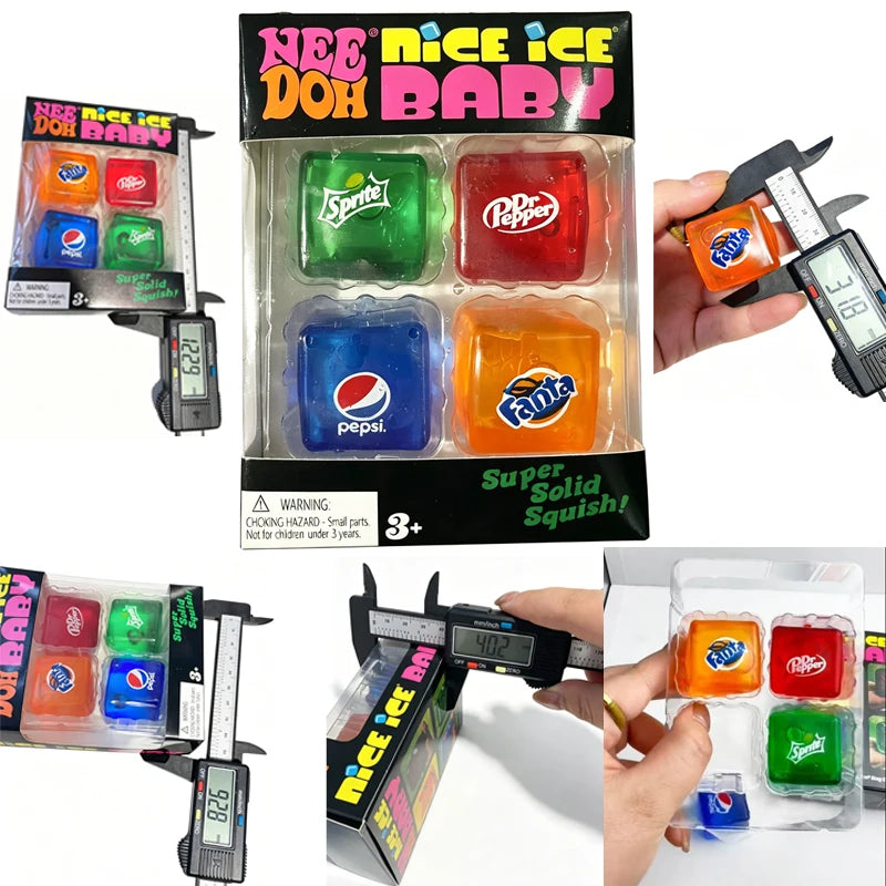 NeeDoh Nice Cube Sensory Squeeze Toy – Stress & Anxiety Relief for Adults & Teens