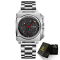 GLENAW GL8655 Men’s Automatic Watch with Moon-Texture Dial
