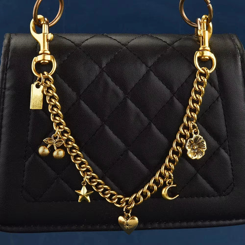 Cherry & Flower Bag Charm Chain