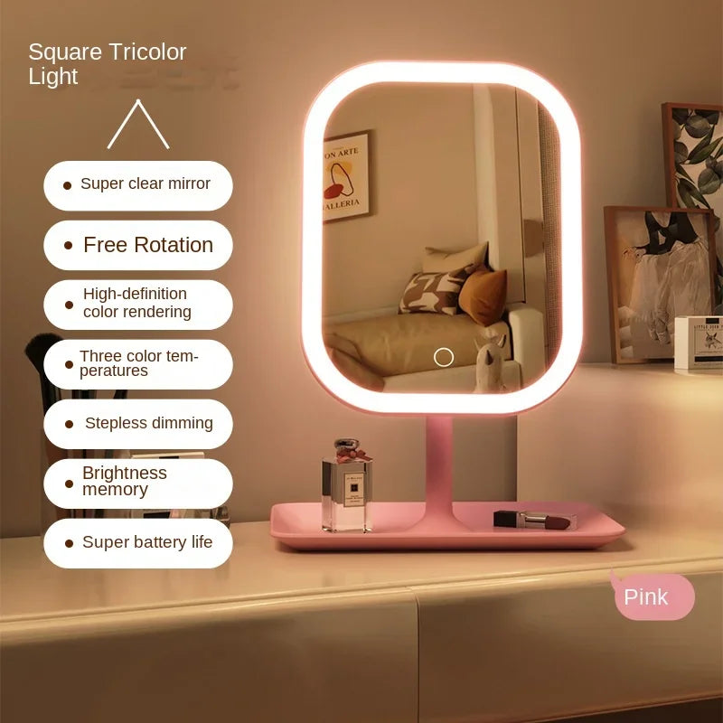 LED Vanity Mirror with Touch Control & 3 Light Settings