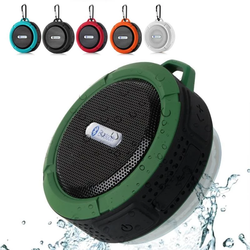 Mini Portable Waterproof Bluetooth Speaker – Suction Cup Mount, Shower & Outdoor Ready