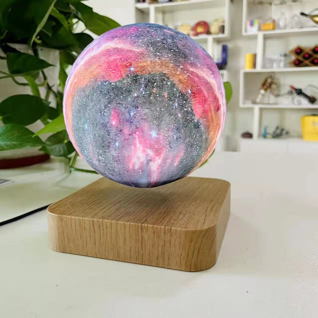 Magnetic Levitation Moon Lamp – 3D Printed, Touch Control, LED Night Light