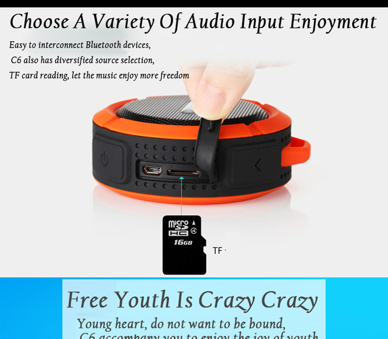 Mini Portable Waterproof Bluetooth Speaker – Suction Cup Mount, Shower & Outdoor Ready